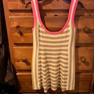 VRG GRL Meet Me In Capri Knit Mini Dress // Tan